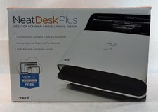 NeatDesk Plus ND-1000 Desktop Scanner Digital Filing System No Cords Untested. picture