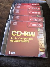5 -Imation CD-RW 650MB / 74 Minute Disc New picture