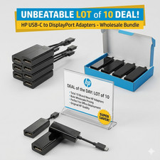 LOT OF 10 - HP USB-C DisplayPort Adapter 831119-001 - NEW picture
