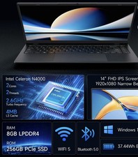 Brand New Laptop 14 Inch Intel Celeron 8 GB RAM 256GB Storage picture