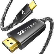 USB C to HDMI 2.1 Cable 8K 60Hz, Gold-Plated Plug, Aluminum Case picture