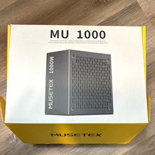 MUSETEX MU 1000 1000W ATX Modular Power Supply, 20+4 Pin, Black picture