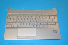 HP 15-DW Silver 15.6 In Laptop Palmrest Assembly with Keyboard + Touchpad picture