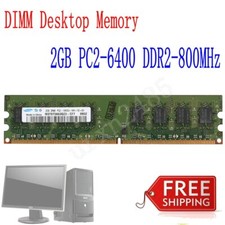 2GB For Samsung PC2-6400 DDR2-800MHz 240pin Desktop Memory DIMM RAM Kit New picture