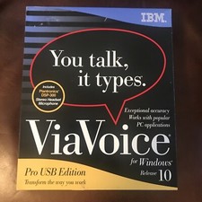 IBM ViaVoice Pro USB Edition Release 10 With Plantronics Headphone picture