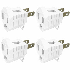 3-Prong to 2-Prong Adapter Grounding Converter Polarized 3 Pin to 2 Pin Power picture