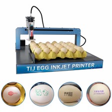 Fully automatic egg inkjet printer prints text batch number barcode on eggs picture