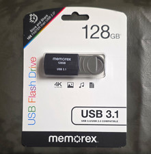 Memorex USB Flash Drive 128GB USB 3.1 Interface, Black/Gray picture