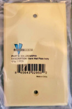 VERTICAL CABLE 3-PORT WHITE 304-J2629/0P/IV    IVORY 1 EACH KEYSTONE PLATE picture
