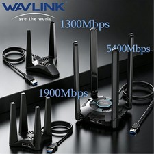 Wavlink Dual Band USB3.0 WIFI Adapter PC Wireless Adapter Antennas for Desktop picture