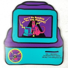 Vintage Deltec Power Mousepad Don't Be Roadkill on the Info Highway Retro 90s picture