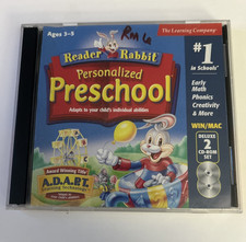 Reader Rabbit Personalized Preschool Deluxe 2 CD-ROM Set Win/Mac Ages 3-5 ADAPT picture