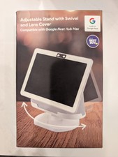 Wasserstein - Adjustable Stand with Lens Cover for Nest Hub Max -  Chalk picture