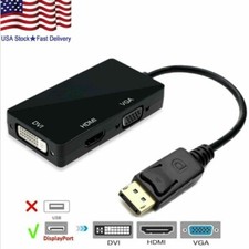 10X 3in1  Displayport DP Male To HDMI/DVI/VGA Female Adapter Converter Cbl 1080P picture