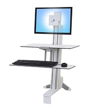 Ergotron WorkFit-S, Single LD with Worksurface+ [White] (33-350-211) (33350211) picture