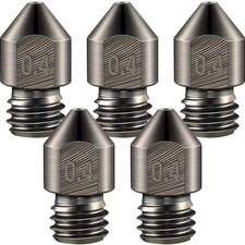 5 Pcs Hardened Steel Nozzles 0.4mm Mk8 3D Printer Nozzles picture