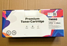 2 PACK TN660 Toner Cartridge  2 PACK TN660 TN-660 TN 660 TN630 (TORN BOX) picture