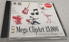 Vintage 1995 SoftKey Mega ClipArt 15000 CD-ROM picture