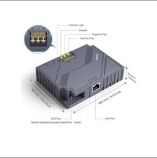 150W Gigabit PoE Injector for Starlink Gen 2 3 in 1 12V Input DC 48V Output  picture