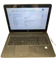 HP ZBook 15 G4 Intel i7-7820HQ, 16GB RAM TouchScreen NO SSD - BOOTS TO BIOS picture