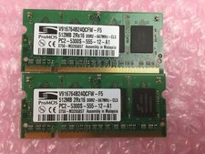 Lot of 2 ProMOS V916764B24QCFW-F5 512MB 2Rx16 RAM picture