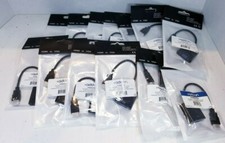 Lot of 13: AddOn 8in HDMI Male to VGA Female Black Active Adapter Cable picture