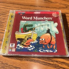 Mecc Word Munchers for PC, Mac New Sealed Cracked Case 1996 DOS Mac Cracked Case picture