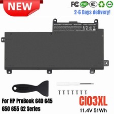 ✅LOT CI03 CI03XL Battery For HP ProBook 640 645 650 655 G2 Series HSTNN-UB6Q picture