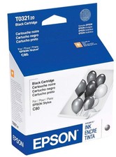 Genuine Epson T032120 Black Ink Cartridge for Stylus C80 New Sealed picture