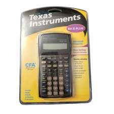 New In Box Texas Instruments BA ii 2 PLUS Advanced Finacial Calculator picture
