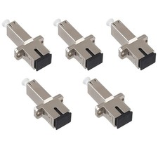 5 PCS Simplex Multimode Singlemode LC To SC Female Fiber Optic Adapter UPC picture