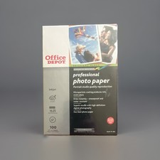 Office Depot Brilliant Gloss Photo Paper 4x6 Extra Heavy Inkjet 100ct White picture