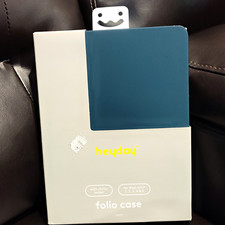 heyday Folding Folio Case for Apple iPad mini 1/2/3/4/5 - w/ Blue Stylus Holder picture