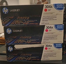 Genuine HP 304A Magenta Toner Cartridge Sealed CC533A TonerFlip picture