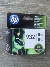 Genuine HP 932 Black Ink DUAL Pack: 2 Cartridges Expiration 05/2021 - Sealed picture
