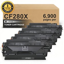 4PK CF280X Toner Cartridge Compatible With HP 80X LaserJet Pro400 M425dn M401dn picture