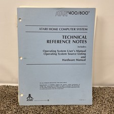 1982 Atari 400/800 Technical Reference Notes No Binder Rare  picture