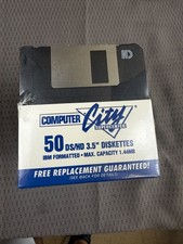 Vintage Computer City 3.5” Diskettes Floppy Disks 1.44MB 50 Pack Sealed NEW picture