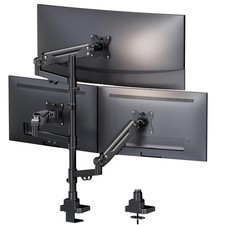 Triple Monitor Mount for up to 35-inch Screens – Heavy Spring 35inch, Black picture