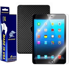 ArmorSuit Apple iPad Mini 4G LTE+ Black Carbon Fiber Skin Screen Protector USA picture
