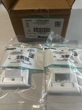 New Panduit CFPE4WHY Mini-Com 4-Port Single Gang Faceplates Box of 10 picture