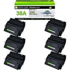 6PK Black Q1338A 38A Toner Cartridge for HP LaserJet 4200 4200n 4200dtn Printer picture