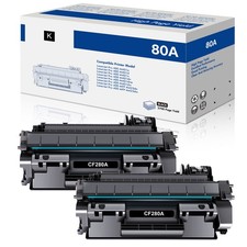 2 Pack CF280A Laser Toner Cartridge For HP LaserJet Pro 400 M401a M401d M401dn picture