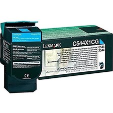 Original Lexmark C544X1CG Cyan Toner. New Sealed Box, We Ship Fast picture