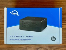 OWC Express 4M2 4-Slot M.2 NVMe SSD Enclosure, Low noise mod, all cables and box picture