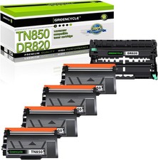 4PK TN850 Toner Cartridge + 1PK DR820 Drum for Brother MFC-L6700DW MFC-L6800DW picture