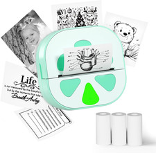 Mini Sticker Printer, D20 Portable Bluetooth Inkless Thermal Sticker Maker Machi picture
