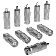 Elecan BNC to RCA Adapter (10 Pack) BNC Female to RCA Male Connector Coaxial ... picture