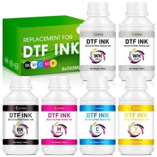 CenDale Premium DTF Ink 3000ML - 500ML X 6 ( 2 WH,CMYK ), 2 picture