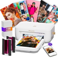 HPRT Photo Printer 4x6 with 108 Sheet Photo Paper& 2 Ribbon picture